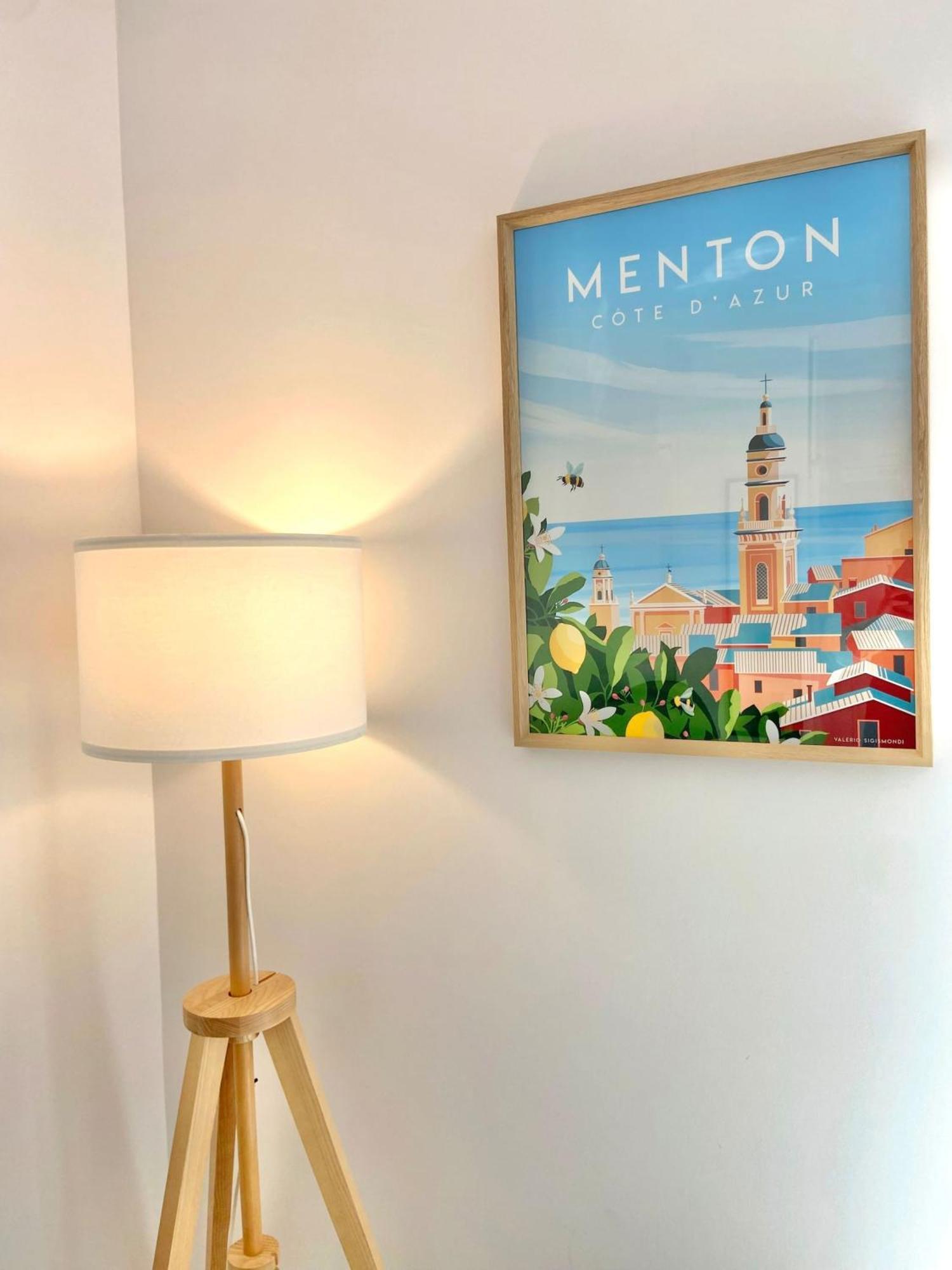 'Cap Riviera' Proche Gare Et Centre Menton Exterior foto