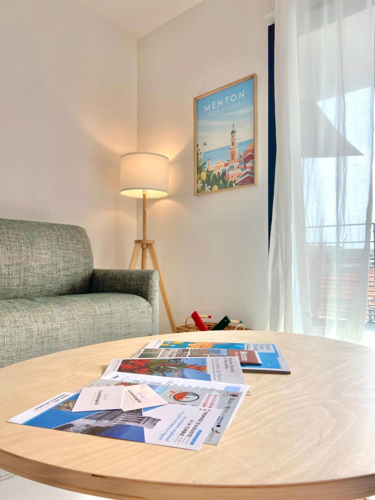 'Cap Riviera' Proche Gare Et Centre Menton Exterior foto